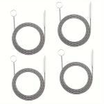 4 vnt. ilgų valymo &scaron;epečių. Jie yra lankstūs vamzdžių valymo &scaron;epečiai, itin ploni valymo &scaron;epečiai ir žarnų valymo &scaron;epečiai 4pcs