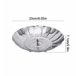 Sulankstomas indas su nerūdijančio plieno maisto garintuvas Krep&scaron;elis Vaisių daržovių viryklė Daugiafunkcis mėsos garinimo padėklas Virtuvės įrankiai S