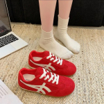 Geltoni Dexun batai moteri&scaron;ki batai 2025 pavasaris ir vasara nauji populiarūs lengvi retro Forrest Gump batai universalūs sportiniai ir laisvalaikio riedlenčių batai 40 geltona