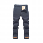 Moterys Rudens Žiema Vilna Lauko Žvejyba Stovyklavimas Žygiams Slidinėjimo Kelnės Neperpučiamos Vėjo &scaron;iltos Tvirtos kelnės 3XL Plus cashmere pilka spalva