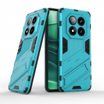 Dėklas Xiaomi Redmi Note 14 Pro 5G, Redmi Note 14 Pro Plus 5G, galinis dangtelis, smūgiams atsparus buferis, laikiklis, Fundas Redmi Note 14 5G Note 14 Pro 5G mėlyna