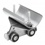 Nerūdijančio plieno bėgio volelis vežimėlis 24 mm skriemulio skersmuo kabelio skriemulys bėgio volelis