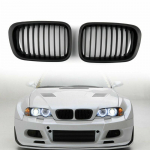 Priekinės matinės juodos spalvos grotelės BMW E46 3 serijos sedanui 4 durų 1998-2001