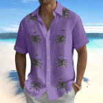 Vyri&scaron;ki havajieti&scaron;ki mar&scaron;kiniai, vyri&scaron;ki boulingo mar&scaron;kinėliai trumpomis rankovėmis vasaros paplūdimio mar&scaron;kinėliai L