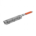 Lauko medinės rankenos kepsninės kempingas Mėsos ir daržovių kepsninės tinklelis Pikniko kepimo įrankiai Medžio anglies de&scaron;rų lentynos One Size