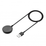 1m įkrovimo laidas Samsung Galaxy Watch 5 pro 45mm Watch 3 Watch 4 Classic Active 1 2 laikrodžiams, USB maitinimo &scaron;altinio lop&scaron;io adapterio laidas raudona