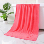 Mink&scaron;ti koralinio aksomo rank&scaron;luosčiai su dideliu sugeriamumu namams ir voniai 30*60cm raudona