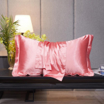 Solid Color Double-Sided Mulberry Silk Beauty Pillowcase with Wide Edge 48x74cm (Single)