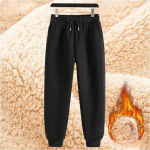 Žieminės vilnos kelnės storos &scaron;iltos &scaron;iluminės kelnės Pie&scaron;imas Vyri&scaron;ki Fitneso rai&scaron;teliai Kelnės Bėgiojimas Sporto kelnės Bėgimas Fitnesas Antblauzdžiai 2XL juoda