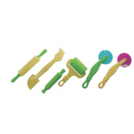 Outils de modelage pour p&acirc;te &agrave; modeler 6 pi&egrave;ces geltona