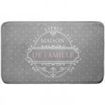 Tapis de bain - Maison de Famille - Des. Place - Microfibre - Gris