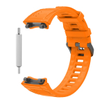 Silikoninis laikrodžio dirželis Amazfit T-Rex 3 i&scaron;maniajam laikrodžiui, apyrankė, apyrankė Huami Amazfit T Rex 3 pakaitinis dirželis for Amazfit t-rex 3 oranžinė