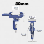60mm 70mm 80mm Pasukamas pagrindas Stalo spaustuvas Sunkiasvoris medžio apdirbimo spaustuvas Ragum spaustuvas Stalo darbastalio spaustuvas 80mm