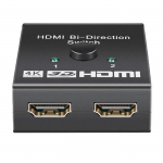 HDMI Dvikryptis Komutatorius, HDMI Skirstytuvas 4K, 2x1 arba 1x2 HDMI Komutatorius HDTV, DVD, Didelės Rai&scaron;kos Televizijai ir