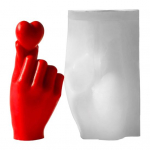 &Scaron;irdies Rankos Silikoninė Forma Valentino Dienos &Scaron;irdies Žvakių Forma Nelipni &bdquo;Pasidaryk pats&ldquo; Epoksidinės Dervos Liejimo Forma Kvapnioms Žvakėms, Muilui, Gipsui Gaminti