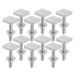 A ABSOPRO automobilio stogo bagažinės T formos griovelio varžtas su M6 veržle ir poveržle T sidabras