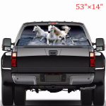 Universalus 53 *14 automobilio galinio lango balto arklio lipduko lipdukas sunkvežimių visureigiui