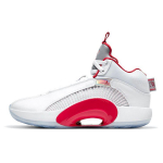 Air Jordan 35 Fire Red Vyri&scaron;ki Sportbačiai Balti Metalo Sidabro CQ4227-100 42.5