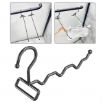 Compact Folding Clothes Hanger for Easy Use in Bedroom 23x15cm juoda