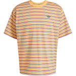 Adidas Originals Mar&scaron;kinėliai su juostelėmis Madingi universalūs apvalia kaklo i&scaron;kirpte trumpomis rankovėmis Vyri&scaron;ki vir&scaron;utiniai drabužiai Geltoni rožiniai Detective-Green KB8356 XL