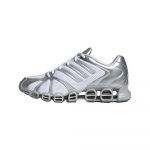 adidas Mega Ghostride Balti Sidabriniai Metaliniai Moteri&scaron;ki Sportbačiai Debesies Baltumo Matinio Sidabro JQ0555 36