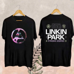 Mada Oficialūs Vyri&scaron;ki Linkin-Park I&scaron; Nulio Pasaulinio Turo Mar&scaron;kinėliai Unisex Harajuku O-kakliukas Trumpomis Rankovėmis Pop Muzikos Mar&scaron;kinėliai Fano Dovana 4XL