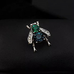 Vintage Bee Brooch Trend Creative Insect Corsage Creative Anti-Light Pin geltona
