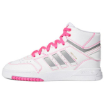 Adidas Originals Drop Step Sintetinės odos Retro Laisvalaikio Neslystančios Patvarios Auk&scaron;tosios Krosinės Batai Moteri&scaron;ki Sportbačiai Balti Rožiniai FV4883 36⅔
