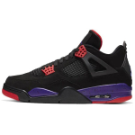 Jordan Air 4 Retro Raptors NRG vidutinio auk&scaron;čio senoviniai krep&scaron;inio batai vyri&scaron;kas sportbačio juodas AQ3816-056(2019 m) 42
