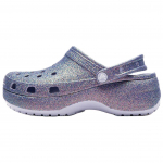 Crocs Platform Irid Glitter Clog Laisvalaikio Mados Moteri&scaron;ki Mediniai Batai Violetiniai 211024-5BR 34-35