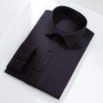 Puikūs Vilnoniai Vienspalviai Paprasti Vyri&scaron;ki Mar&scaron;kiniai Ilgomis Rankovėmis Modalinis Ofisui Verslui Vyri&scaron;ki Formalūs Mar&scaron;kiniai Regular Fit Auk&scaron;tos Kokybės 44