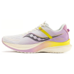 Saucony Tempus Patogus amortizuojantis audinys Smūgių absorbcija Neslystantis Atsparus dilimui Kvėpuojantis Lengvas At&scaron;okantis Žemi Bėgimo bateliai S20720-100 41 white