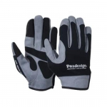 Paz Design Jūrinės pir&scaron;tinės su odiniais pir&scaron;tų galiukais Juodos ir XL apsaugos, PGV-033, Baltos,