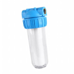 10 colių vandens filtro korpusas su filtru 1 colio žalvario prievadas, permatomas ne&scaron;varumams pa&scaron;alinti