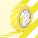 Masking Tape MT rayures jaune - stripe lemon geltona