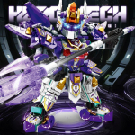 Mecha Warrior Modelis Super Herojus Violetinis Robotas Konstruktoriai PASIDARYK PATS Surinkimo Figūrėlė Berniukui Gimtadienio Kalėdų Dovana Vaikų Žaislas