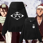 Harajuku Anime Bleach Hoody Cosplay Zaraki Kenpachi Kusajishi Yachiru Medvilninis Megztinis su Gobtuvu Vyrams Moterims Streetwear Drabužiai M white