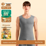 Men's Plush-Lined Wool & Silk Thermal Vest XL