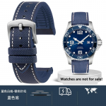 20mm 21mm 22mm 23mm 24mm Unisex Auk&scaron;tos kokybės Nailono gumos Apatinis dirželis Vandeniui atsparus Laikrodžio apyrankė bet kuriam laikrodžio prekės ženklui Vyri&scaron;ka apyrankė 24mm-Width