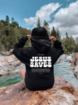 Jėzus gelbsti megztiniai Krik&scaron;čionių megztiniai Faith Top Jesus Hoodie Biblijos eilutės Crewneck Megztiniai Moteri&scaron;ki grafiniai megztiniai 3XL