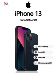 Atnaujintas Apple iPhone 13 i&scaron;manusis telefonas su Nano-SIM+eSIM 128GB juoda