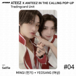 ATEEZ X ANITEEZ IN THE CALLING POP-UP MD Prekybinė kortelė Vienetas KPOP K-POP Seonghwa Unit #4