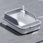 Vir&scaron;utinio įėjimo kvapams atspari kačių kraiko dėžė - atspari purslams ir kvapams Includes Litter Scoop & Deodorizing Pack