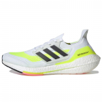 Adidas UltraBoost 21 'White Solar Yellow' sportbačiai FY0377 40