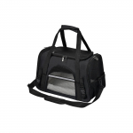 Ne&scaron;iojamas naminių gyvūnų ne&scaron;iklis kelionėms, ne&scaron;iojamas rankoje, ant vieno peties arba per kūną, sulankstomas, kvėpuojantis, skaidrus naminių gyvūnų krep&scaron;ys katėms ir &scaron;unims One Size juoda