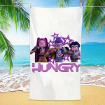 K-POP Paplūdimio rank&scaron;luosčiai D-Demon-Hunters Mikropluo&scaron;to Smėčiui atsparus Greitai džiūstantis Vonios rank&scaron;luostis Geriausios gimtadienio dovanos mergaitėms moterims Plaukimo vakarėlis 80x160cm&1pc