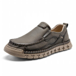 Madingi vyri&scaron;ki nepaslystantys mokasinai su storu padu, rankų darbo, stilingi verslo batai, kar&scaron;tas i&scaron;pardavimas, vyri&scaron;ki įsispiriami batai, auk&scaron;tos kokybės vyri&scaron;ki biuro batai 38 chaki