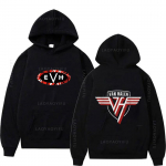 Eddie Van Halen Evh Tema Nauji Džemperiai Vyrams & Essentials Džemperis Su Grafika Y2k Vyri&scaron;ki Drabužiai Džemperis Su Gobtuvu Ruduo 3XL black