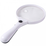 Ypač didelis 25x didinamasis stiklas su 3 LED lemputėmis 2X 4X 25X rankinis didinamasis stiklas 137mm didinamasis stiklas ap&scaron;viestas 2x balta