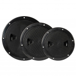 4/6/8 colio apvalaus denio apžiūros prieigos liuko dangtis plastikinis baltas valties i&scaron;sukamas denio tikrinimo plok&scaron;telė valčių jachtai White  4inch